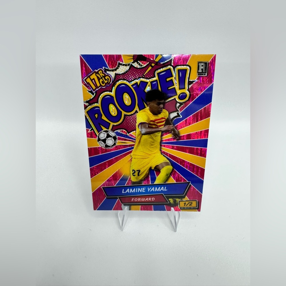 Lamine Yamal 17 YR Old Rookie! Comix No. ACRR-LY2 Numbered 1/2